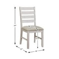 thumbnail image 3 of Lexicon Ithaca Wood Dining Room Side Chair, set of 2 in Brown, 3 of 5