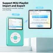 Innioasis Y2 8G Mp3 Player with Bluetooth, Lossless DSD DAC FLAC Support, M3U Playlist Import/Export, Nostalgia Design (Blue)