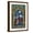 Brown Frame, variant on Art.com Stained Glass Window - Seattle, WA Art Print by Lantern Press, Brown Frame Wall Art, 17" x 23"
