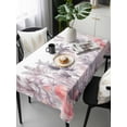 thumbnail image 6 of Pink Palm Tree Table Cloth, Forest Tropical Plants Flower Leaf Waterproof Tablecloth for Rectangle Tables, Reusable Washable Fabric Table Cover for Restaurant Kitchen Dining Tables 60"x120", 6 of 6