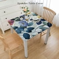 thumbnail image 2 of nygtbtfer Blue Yellow Tablecloth Round Spring Rustic Sage Green Leaf Flower Decorative Table Cloth with Wrinkle Resistant for Home Kitchen Dining Table Outdoor Party Picnic, 2 of 7