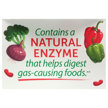 Beano Digestive Enzyme, Gas Prevention & Digestive Enzyme Supplement, 100 Count