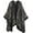 Grey, variant on Women's Elegant Shawl Wraps Retro Ethnic Open Front Tassel Poncho Knitted Plaid Shawl for Travel Soft Pashminas Wraps