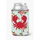 thumbnail image 1 of Crab Shabby Chic Blue Roses Lata o botella Aislante para bebidas Abrazadera BB1104 Caroline's Treasures BB1104-RS-BU-CC, 1 of 1