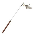 thumbnail image 1 of Cat Bell Wand Chicken Feather Training Kitten Teaser Toy Cat Interactive Toy, 1 of 10