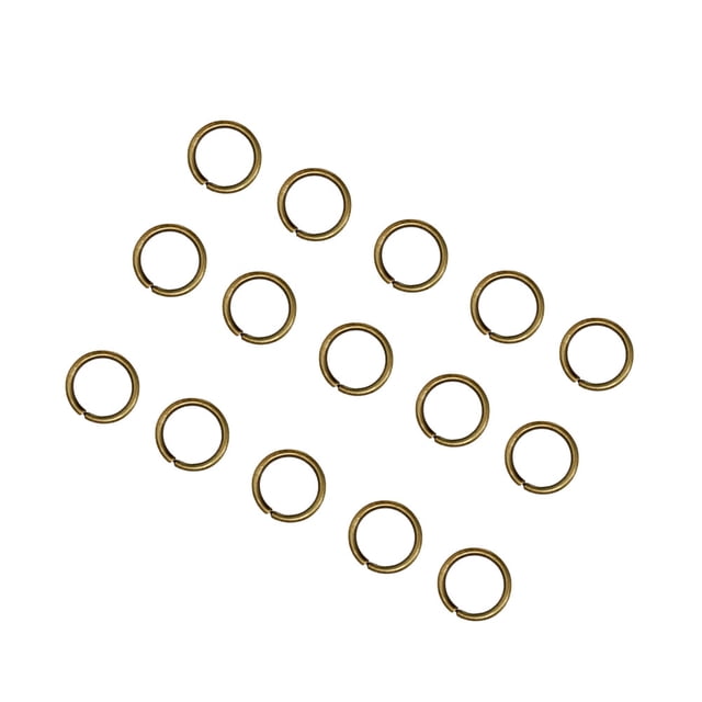 unbranded 200Ud Llaveros Metálicos Dorados Aro Circular Resistente Para Uso En Joyería Y Llaves