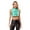 Lake Blue, variant on Zaldita Women's Shiny Metallic PVC Leather Crop Top Sleeveless Disco Vest Club Dance Tank Tops Shirt Silver S