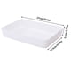 thumbnail image 4 of Caja de almacenamiento Rectangular de plástico Cajón de escritorio Estuche de cosméticos Organizador de papelería Contenedor de calcetines Almacenamiento y organización del hogar Blanco L Inteprter HA003019-03, 4 of 6