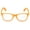 Matte Orange, variant on Kids Nerd Costume Clear Lens Non-Prescription Fake Glasses for Children Boys Girls Age 3-10