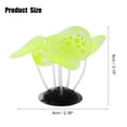 thumbnail image 2 of Unique Bargains Aquarium Simulation Coral Silicone Fluorescent Coral Glow Ornaments Fish Tank 2.36"x3.15" Yellow, 2 of 7