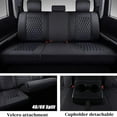 thumbnail image 6 of Coverado Custom Fit Tundra Car Seat Covers, Full Set Waterproof Auto Seat Protectors, Fit For 2014-2021 Toyota Tundra (Black), 6 of 9