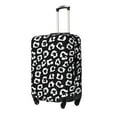 thumbnail image 2 of Uemuo Black Leopard Printed Washable Luggage Cover - Fashion Suitcase Protector Fits 18-32 Inch Luggage -Small, 2 of 9