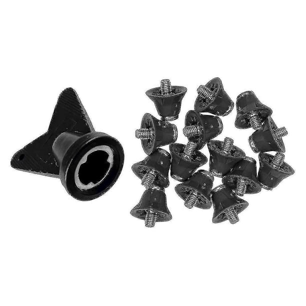 12 Pcs Football Boot Studs Rugby Studs Turf 13mm M5 Screw Shoes Spikes, Soccer Studs compatible Competition Training Gray+(trec