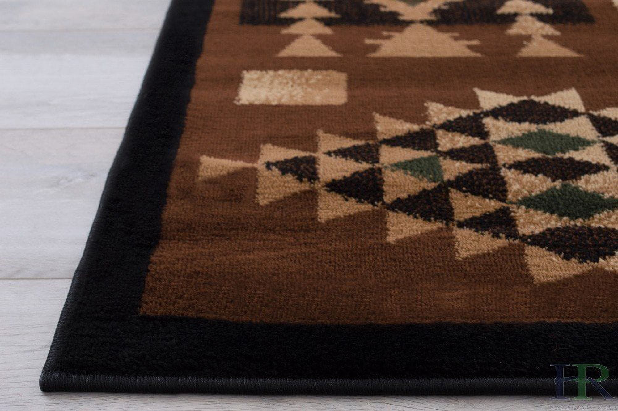 Dean Santa Fe Beige Southwestern Lodge Cabin Carpet Rug Runner Mat, Size:  Approximately 50 x 31