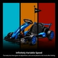 thumbnail image 5 of Luku Kids’ 24V Adjustable Electric Drift Kart – 2x200W Motors, 7.5 MPH, Foldable, Safety Harness, Outdoor Racing Go Kart for Ages 6–12, 5 of 7
