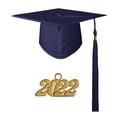 thumbnail image 3 of opvise Memorable Eye-catching Graduation Cap Fabric Practical Coloful Graduation Hat for Student Navy Blue, 3 of 8
