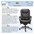 thumbnail image 4 of Serta Big and Tall Smart Executive Office ComfortCoils, Ergonomic Computer Chair with Layered Body Pillows, Big & Tall, Black and Gray, 4 of 12