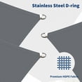 thumbnail image 2 of 12x16Ft Sun Shade Sail with Curved Edges, UV Protection & Rust Resistant Shade Sail Canopy for Backyard, Deck, Patio, Garden, Dark Gray, 2 of 8
