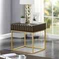 thumbnail image 4 of Furniture of America Giffore Metal 1-Drawer End Table in Walnut, 4 of 5