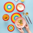 thumbnail image 2 of 4 Pcs Sets de Table en PVC en Forme d'Arc-en-ciel Coussins de Table Pratiques pour la Maison, 2 of 8