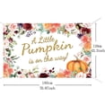 thumbnail image 3 of Little Pumpkin Girl Baby Shower Banner Fall Autumn Red Pink Floral Photography Backdrop Princess Baby Shower Party Decoration Thanksgiving Photo Studio Booth Background Banner 3.6x5.9ft, 3 of 5