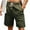 Army Green, variant on Fanxing Mens Plus Linen Shorts Casual Athletic Pants Regular Fit Cotton Active Cargo Shorts with Pockets Navy,M