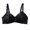 Black, variant on Women Non Padded Bra Comfortable Wirefree Bra Soft Brushed Support for Medium and Full Coverage 42 Black