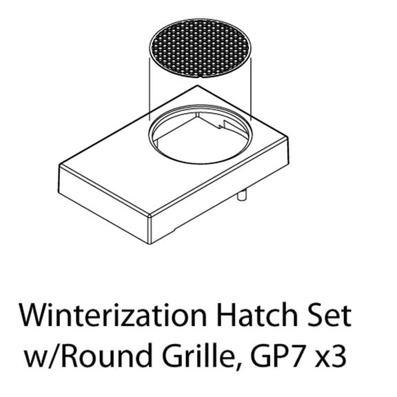 Athearn Genesis HO Winterization Hatch Set w/Round Grille GP-73 ATHG62287 HO Parts