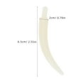 thumbnail image 2 of CRAFTHROU 100pcs Animal Tooth Pendant Elephant Tooth Charms Plastic White Film Props Cinematographers, 2 of 8