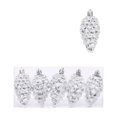 thumbnail image 2 of ZENVIVE Glittered Pinecone Christmas Ornaments, Set of 6 with Gold Caps and Hanging Loops, Festive Holiday Xmas Tree Party Home Indoor Display, Silver Glitter, 2 of 5