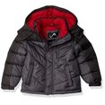 thumbnail image 2 of Boys' Bubble Jacket (More Styles Available), Charcoal/Black/Red, 5-6, 2 of 2