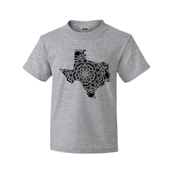 Inktastic Texas Silhouette Mandala Youth T-Shirt