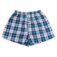 thumbnail image 5 of Casual Plaid Print Elastic Waist Men Underwear Summer Beach Pants Boxers Shorts, 5 of 6