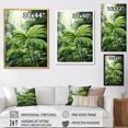 thumbnail image 4 of Designart "Palms Awaken In Mossy Morning Light I" Palms & Palm Trees Floater Framed Wall Art Living Room, 4 of 5