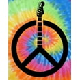 thumbnail image 2 of Guitar Peace Sign Tie Dye Tee Shirt - Eternity, Small Kids (6-8), 2 of 2
