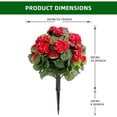thumbnail image 4 of 2/4 Pack Artificial Flower Ball Trees with Ground Spike – Fake Topiary Plants Artificial Topiary Ball for Indoor & Outdoor Decor, UV-Resistant PE Boxwood Shrubs for Home Garden, Patio, Porch, Wedding, 4 of 9