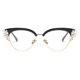 thumbnail image 2 of Gafas de bloqueo de luz azul bullabulling con montura de ojo de gato y strass, 2 of 6