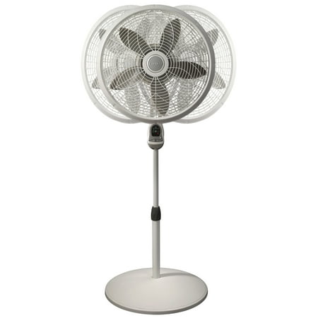 Lasko Elegance & Performance 18" Pedestal Fan with Remote, 54.5" H, White, 1850, New