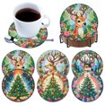 thumbnail image 3 of Posavasos Con para Mesa Comedor Navidad Y Alce Bricolaje 6 Uds., 3 of 9