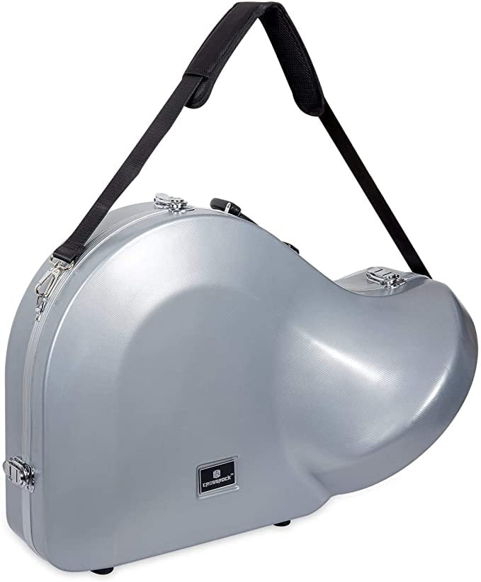 Crossrock ABS Molded Black French Horn Case