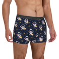 thumbnail image 4 of Cauagu Astronaut Surfing Print Boxer Briefs for Men,Comfortable Breathable Men's Underwear Moisture Wicking Underpants -X-Large, 4 of 8