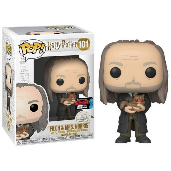Funko POP! Harry Potter Filch & Mrs. Norris Exclusive Vinyl Figure #101