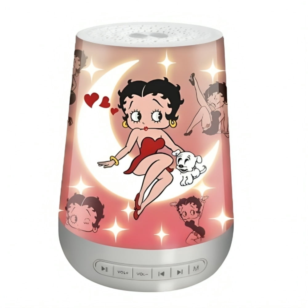 The Bradford Exchange Betty Boop Sweet Dreams Sleep Sound Machine with Nightlight 24 Soothing Sounds 6 LED Color Adjustable Timer Officially Perfect Wellness Gift 6-inches