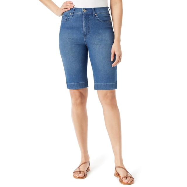 Bermudas cortas Gloria Vanderbilt Amanda High Rise para mujer