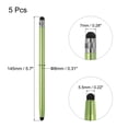 thumbnail image 2 of 5pcs Stylus Pens for Touch Screens Capacitive Stylus Universal Tablet Pen, Green, 2 of 6