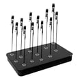 thumbnail image 4 of Base de soporte de pintura con 12 abrazaderas, pinzas de cocodrilo para pintar modelos de bricolaje Negro, 4 of 9