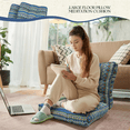 thumbnail image 5 of Meditation Floor Pillow Cushion, Bohemian Pillows Square Tufted Comfortable Decorative Floor Cushions Thicked Memory Foam Floor Cushion Pillows for Livingroom, 5 of 9