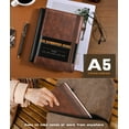 thumbnail image 4 of Lined Journal Notebook for Women Men, 256 Numbered Pages Hardcover Leather Journals for Writing, A5 Journaling Notebooks, College Ruled Journal for Business Work School Note Taking 5.75" x 8.38", 4 of 7