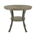 thumbnail image 3 of Powell Franklin Gathering Counter Height 42 inch - Round Pub Table Pewter, 3 of 5