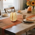 thumbnail image 5 of Clearance Under $10 | Large Spotted Artificial Pumpkin with Natural Vine for Fall Halloween Decor Orange, 5 of 5
